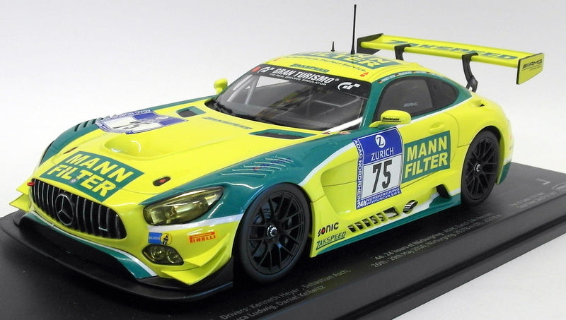 Paragon 1/18 Scale PA-88019 AMG GT3 Zakspeed #75 2016 6th 24hr Nurburgring