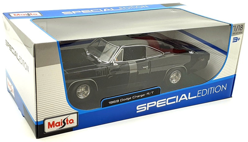 Maisto 1/18 Scale Diecast 31387 - 1969 Dodge Charger R/T - Black