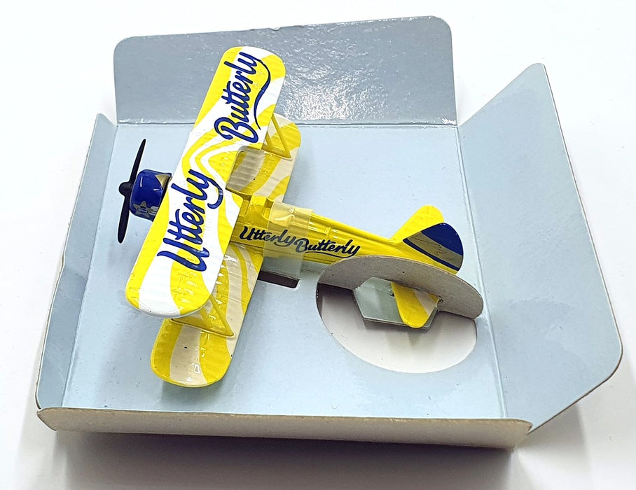 Corgi 10cm Wide Wingspan Aircraft 65701 - Utterly Butterly Yellow/White/Blue