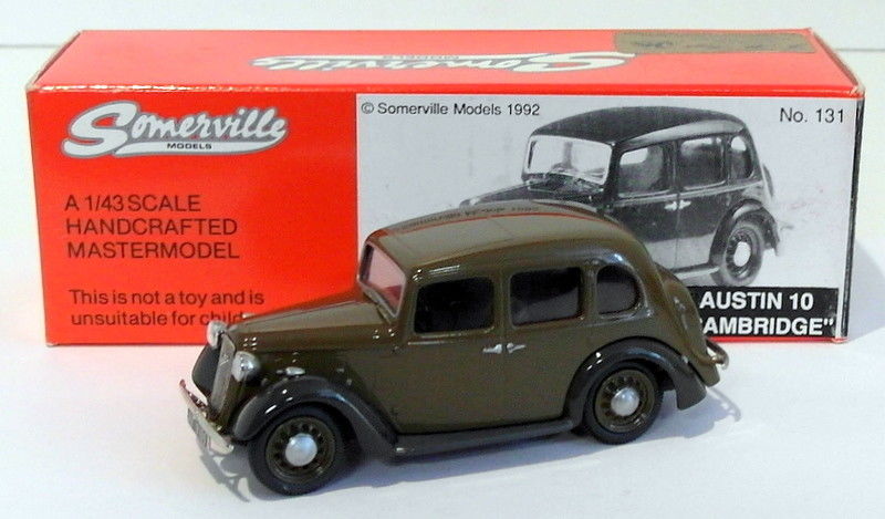 Somerville Models 1/43 Scale 131 - Austin 10 Cambridge - Brown
