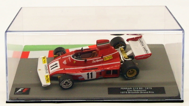 Altaya 1/43 Scale Model Car 23318V - F1 Ferrari 312 B3 - Regazzoni Brazil GP '75