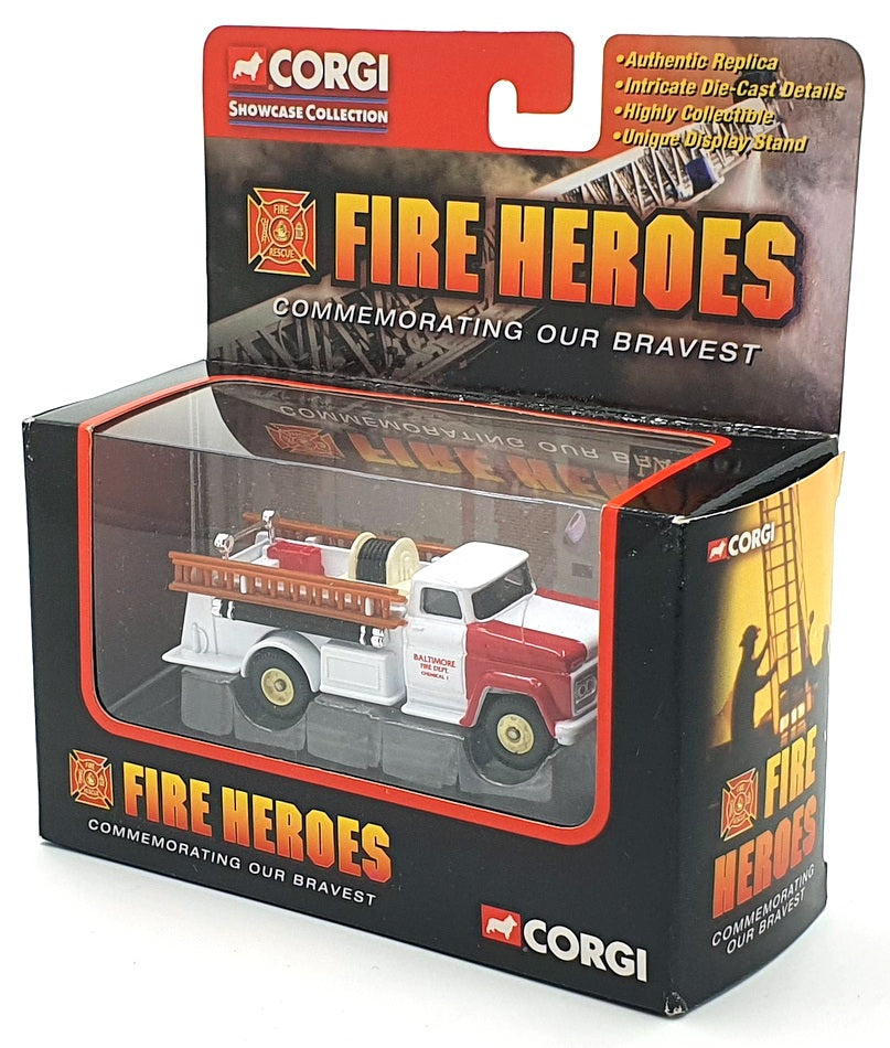 Corgi Appx 10cm Long Diecast CS90058 - 1966 Fire Pumper Baltimore MD