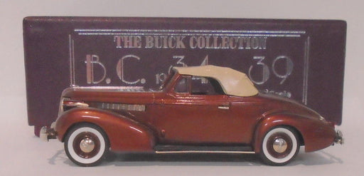 Brooklin Models 1/43 Scale BC009 - 1937 Buick Convertable Coupe Bengal Brown
