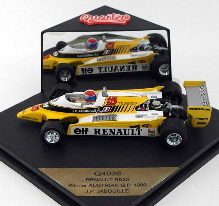 Quartzo 1/43 Scale Q4038 - Renault RE23 F1 - Austrian GP 1980  #15 1st Jabouille