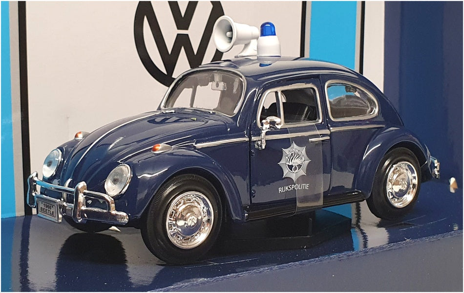 Motor Max 1/24 Scale 79589 - Volkswagen Beetle Dutch Police - Blue