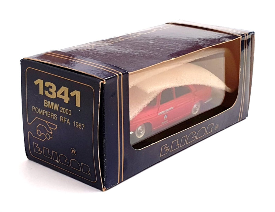 Eligor 1/43 Scale 1341 - 1967 BMW 2000 Pompiers RFA Fire Car - Red