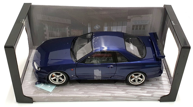 Solido 1/18 Scale Diecast S1804303 - 1999 Nissan Skyline R34 GTR Midnight Purple