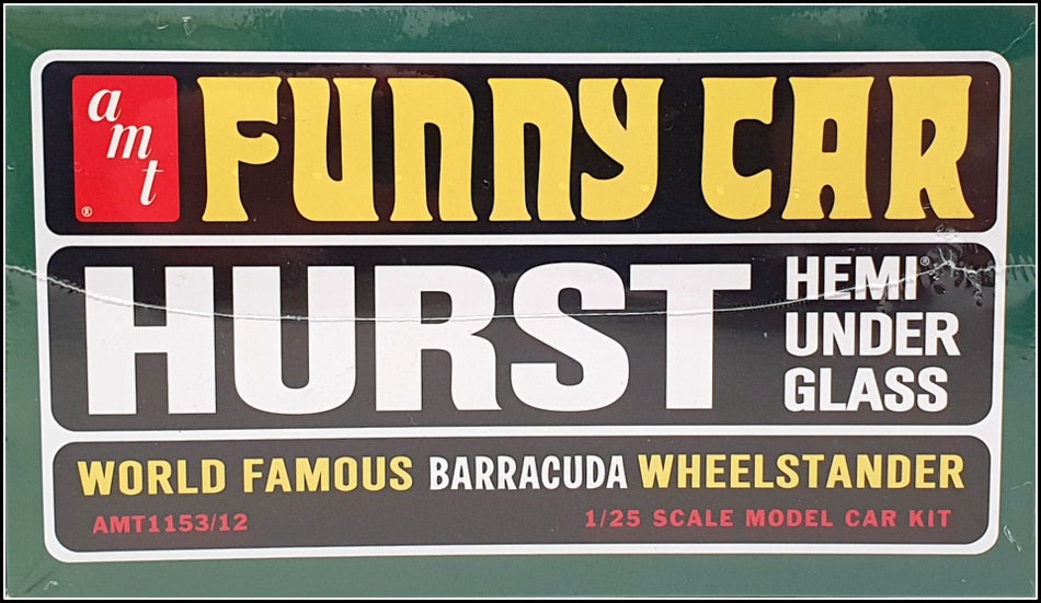 AMT 1/25 Scale Unbuilt Kit AMT1153/12 - 1966 Plymouth Barracuda Hemi Under Glass