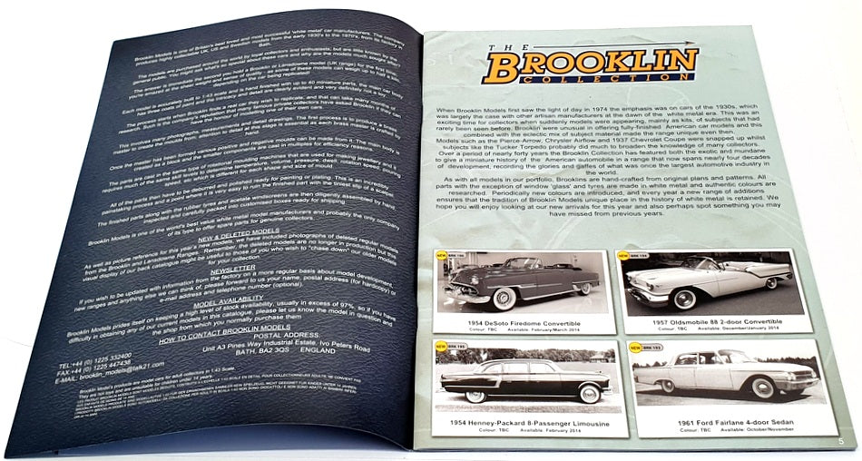 Brooklin Models Vol.14 Jan-Dec 2013 - A4 Fully Illustrated Colour Catalogue