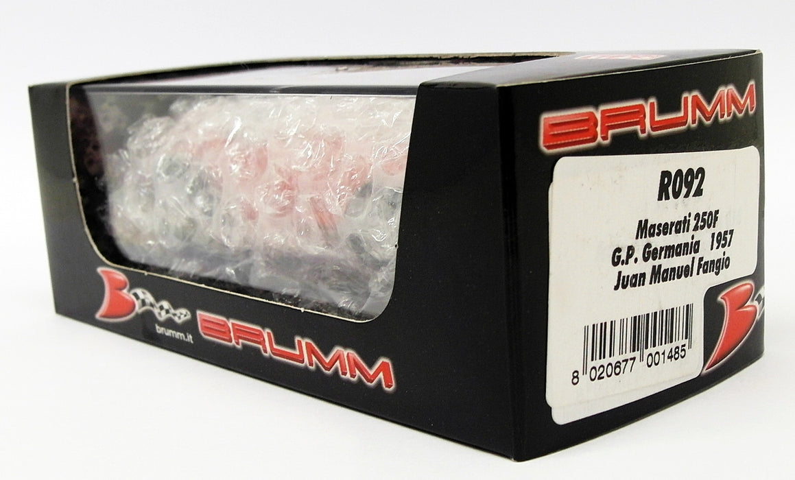 Brumm 1/43 Scale R092 - F1 Maserati 250F Germany GP 1957 JM.Fangio