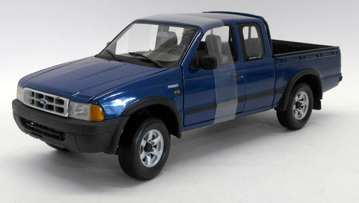 Action 1/18 Scale Diecast - Ran1 Ford Ranger 4x4 Blue Pick-Up