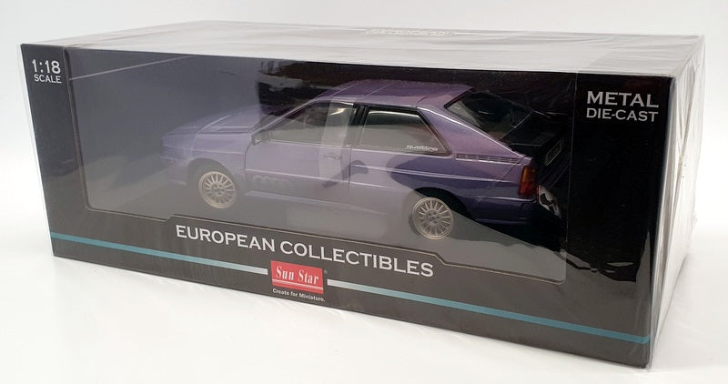 Sunstar 1/18 Scale Diecast 4163 - 1983 Audi Quattro - Purple