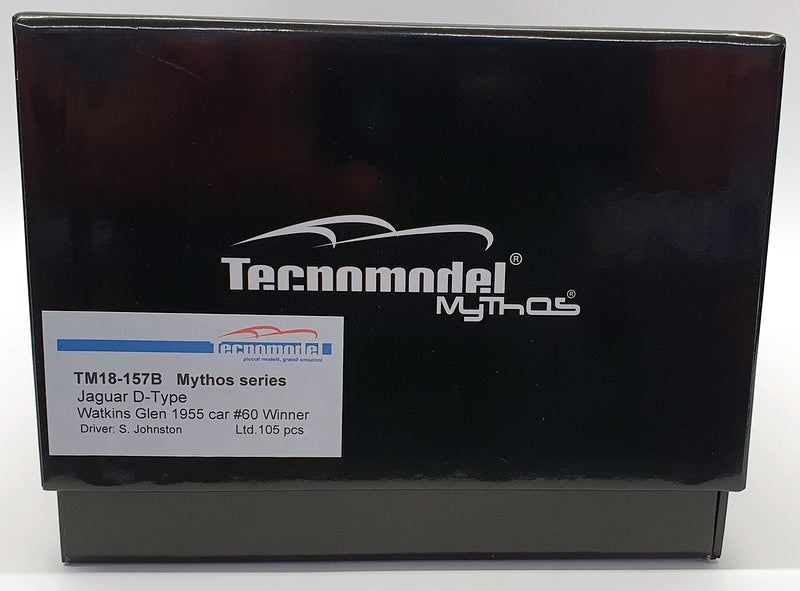 Tecnomodel 1/18 Scale TM18-157B Jaguar D Type Watkins Glen 1955 #60 Win Johnston