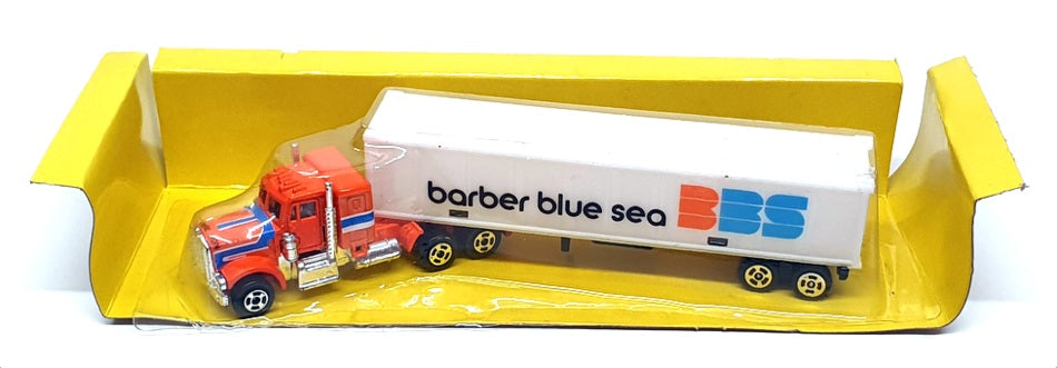 Matchbox MCR04 - Big American Container Rig Truck - Barber Blue Sea