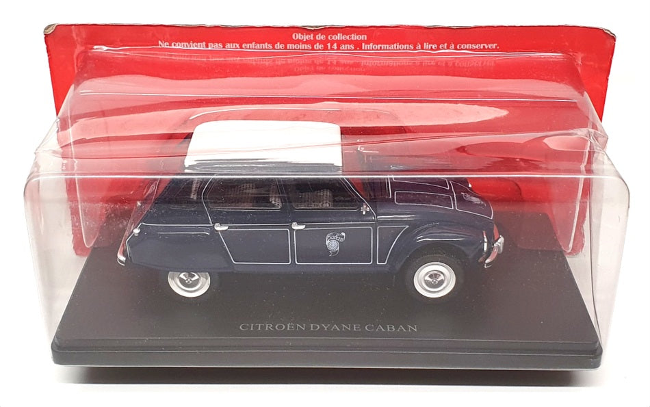 Hachette 1/24 Scale Diecast G111V020 - Citroen Dyane Caban - Dk Blue/White