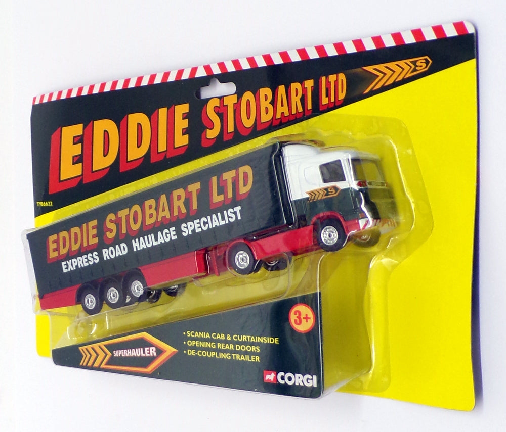 Corgi 1/64 Scale Model Truck TY86622 - Scania Cutainside - Stobart