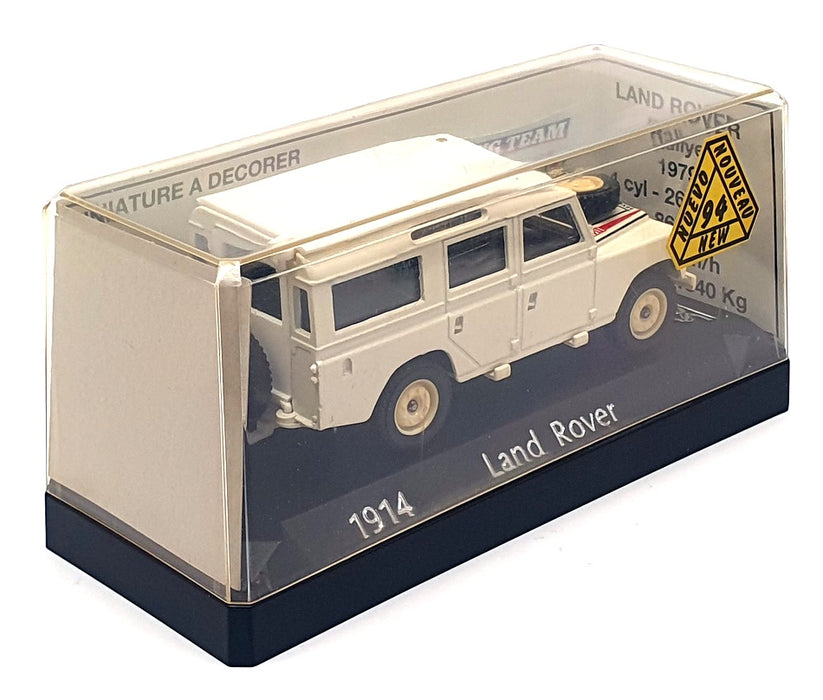 Solido 1/43 Scale Model Car 1914 - 1979 Land Rover Rally - Cream