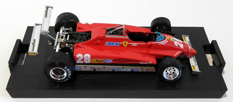 Brumm 1/43 Scale R273 - Ferrari 126C2 - GP Long Beach 1982 - Didier Pironi
