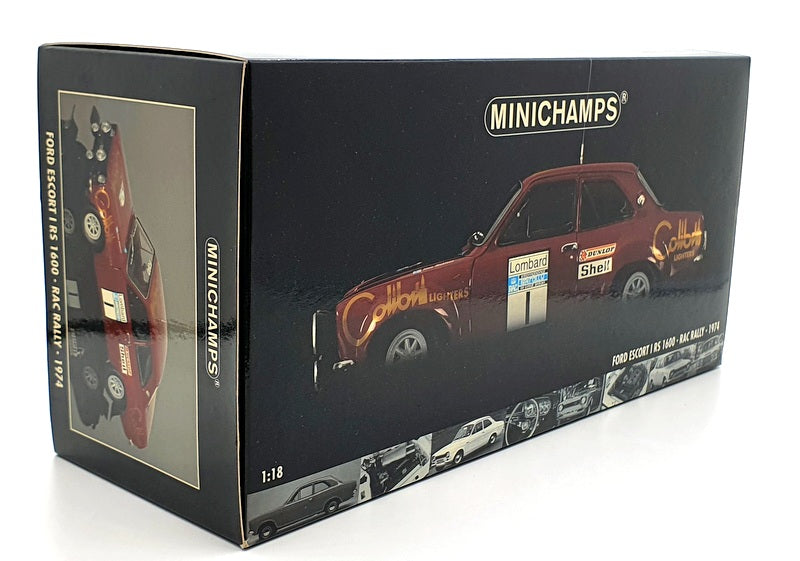 Minichamps 1/18 Scale - 100 748101- Ford Escort I RS 1600 RAC T.Makinen