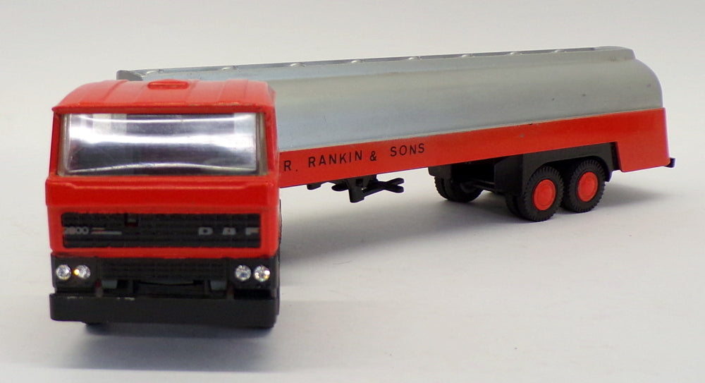 Miniature Lion Toys 1/50, Camion DAF 85 Avec Remorque, Modèle No.70, GPdW, Occasion