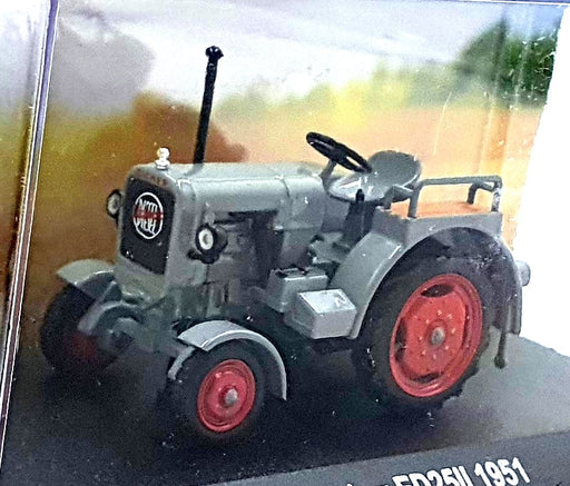 Hachette 1/43 Scale Model Tractor HL04 - 1951 Eicher ED25II - Grey