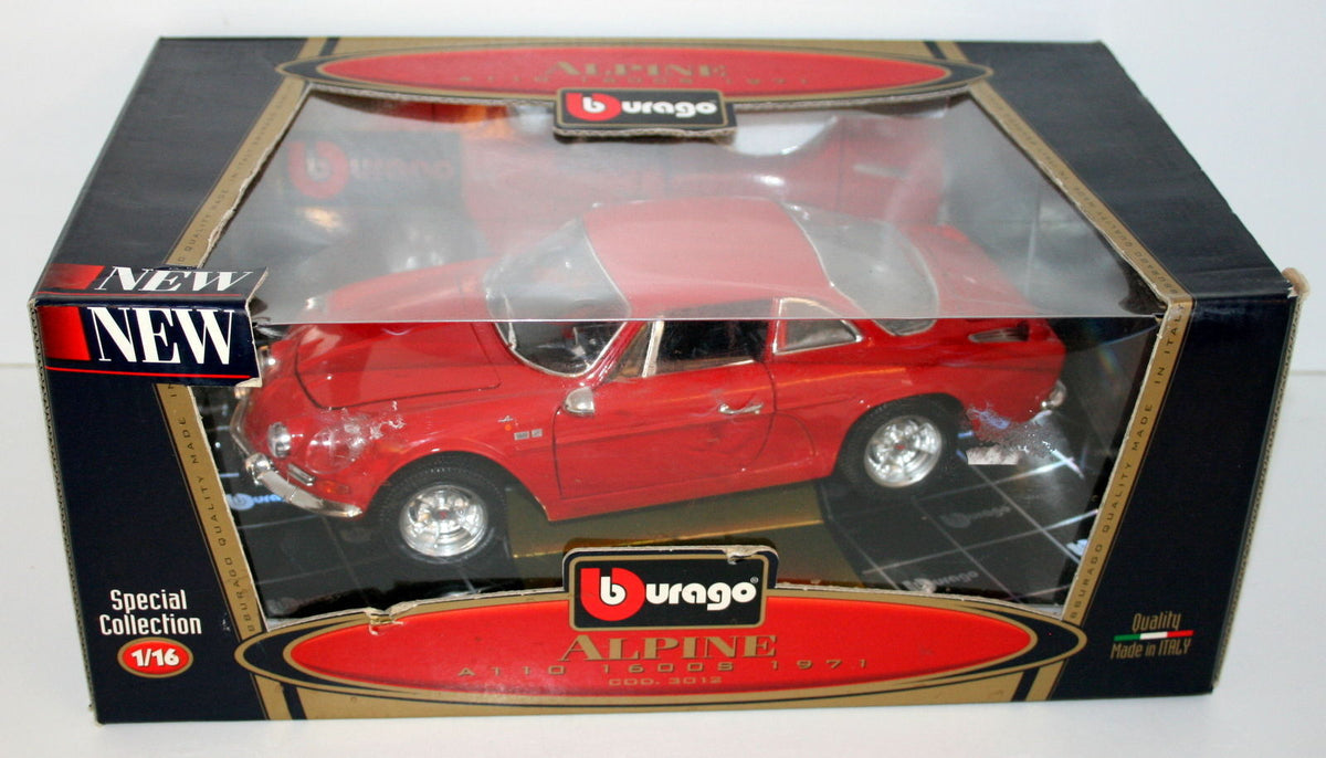 BURAGO 1/18 3012 ALPINE A110 1600S 1971 RED — R.M.Toys Ltd
