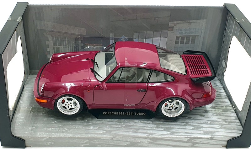 Solido 1/18 Scale Diecast S1803406 - Porsche 964 Turbo 1991 - Pink/Purple
