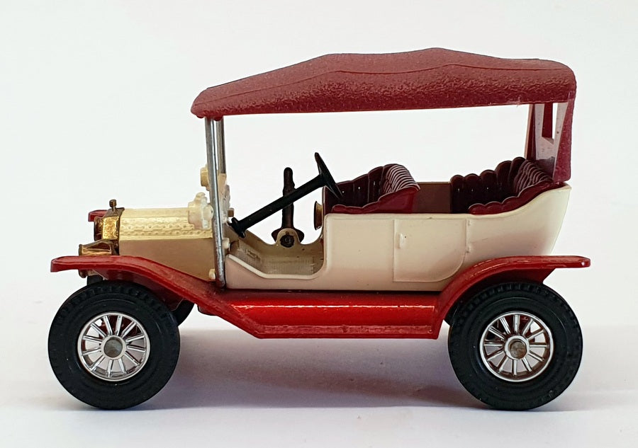 Matchbox Appx 10cm Long Diecast Y-1 - 1911 Ford Model T - Red/White