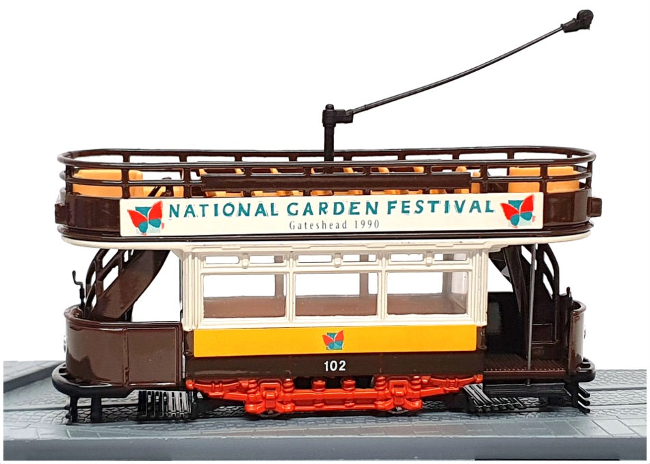 Corgi Tramlines 13cm Long Diecast Q991/7 - Tram Car Gateshead - Brown