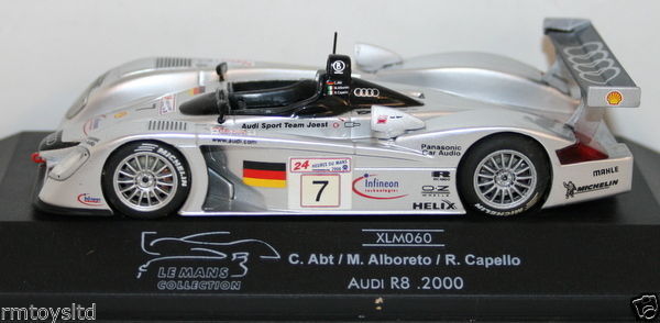 ONYX 1/43 SCALE - XLM060 - AUDI R8 2000 - C ABT / M APBORETO / R CAPELLO