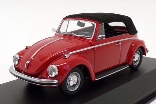 Maxichamps 1/43 Scale 940 055031 - 1970 VW 1302 Cabriolet - Red