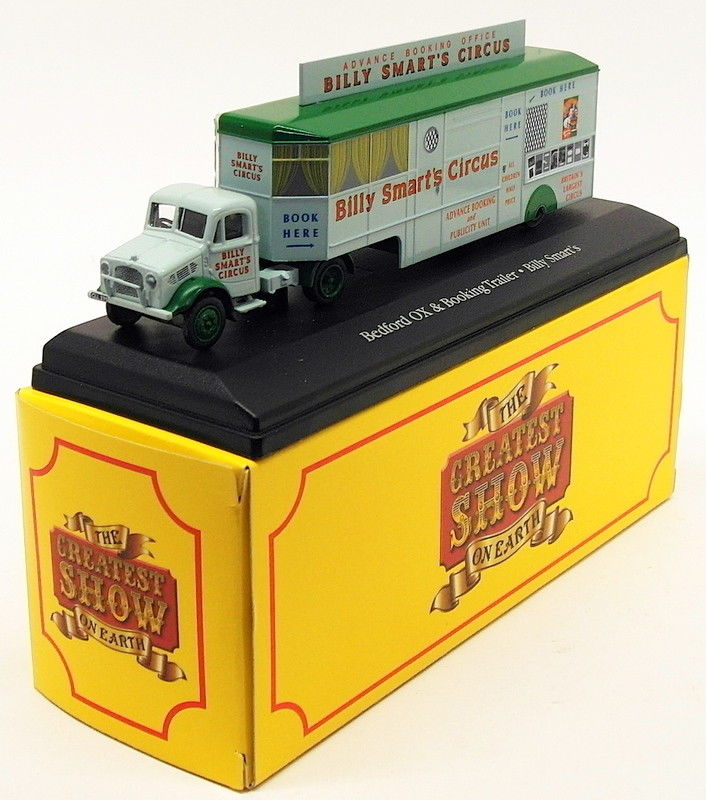 Atlas Editions 1/76 Scale 4 654 103 Bedford OX & Booking Trailer Billy Smart's