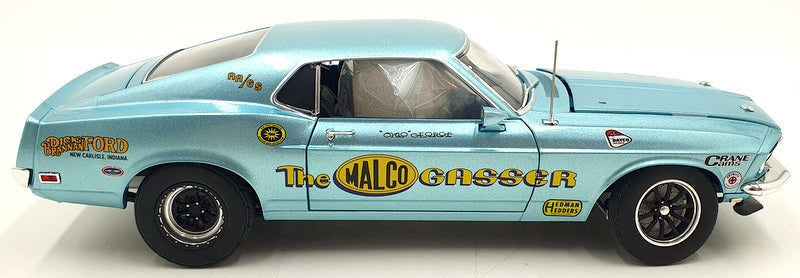 Acme 1/18 Scale A1801858 - 1969 Ford Mustang Boss 429 Malco Gasser Blue