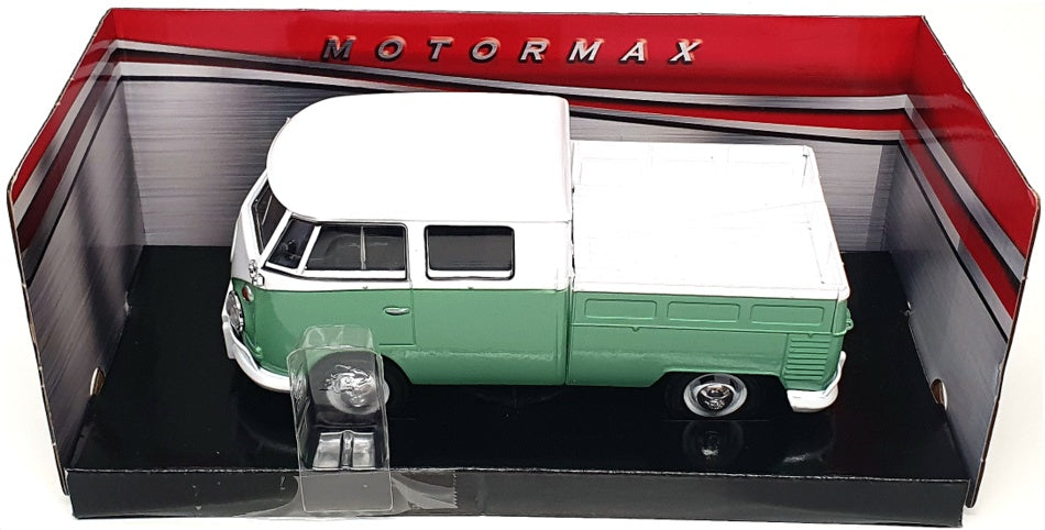Motor Max 1/24 Scale 79343WTGRN - Volkswagen Type 2 (T1) Double Cab Pick-Up