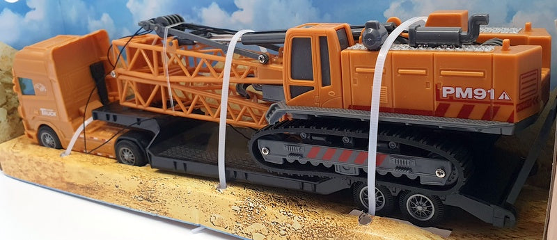 Kandy Toys 1/55 Scale TY5548 - Lorry Transporter & Construction Vehicle