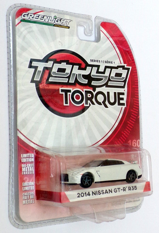 Greenlight Tokyo Torque 1/64 Scale 29880-F - 2014 Nissan GT-R (R35) - White