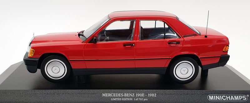 Minichamps1/18 Scale 155037000 - 1982 Mercedes Benz 190E - Red