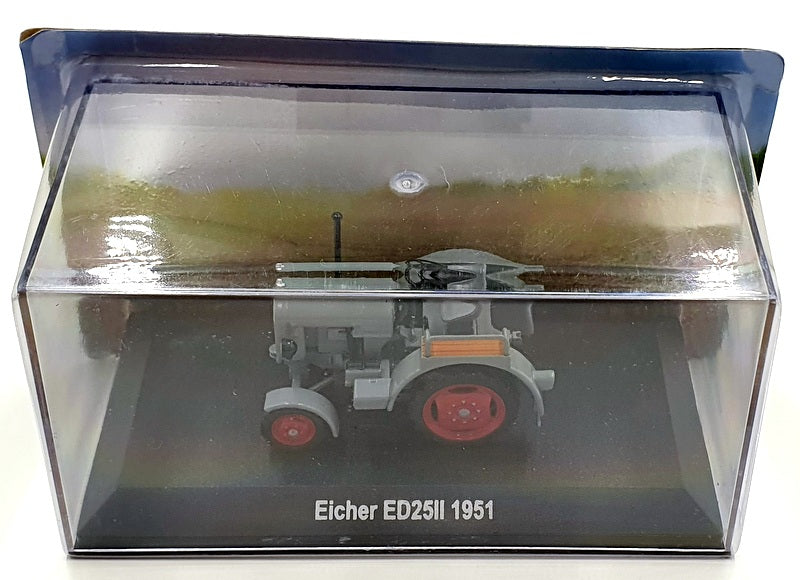 Hachette 1/43 Scale Model Tractor HL04 - 1951 Eicher ED25II - Grey