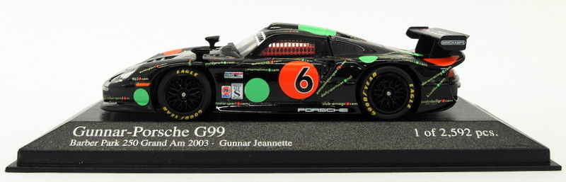 Minichamps 1/43 Scale 400 036856 - Gunnar Porsche G99 Barber Park 250 2003