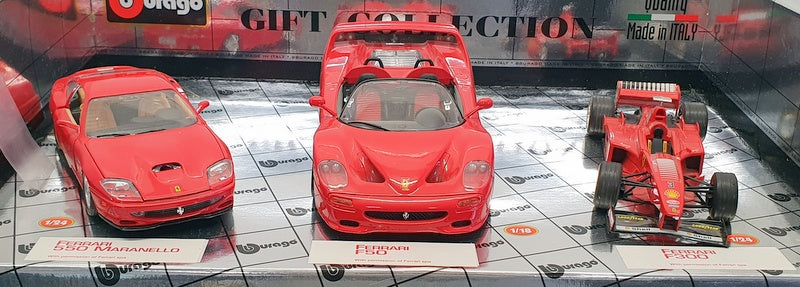 Burago 1/24 & 1/18 Scale B1203 - Ferrari F50 (1/18), F300 & 550 Maranello (1/24)