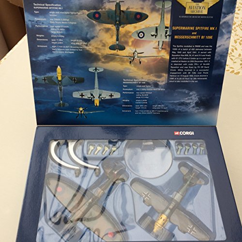 Corgi 1/72 Scale Diecast 49505 Spitfire + Messerschmitt Battle of Britain set