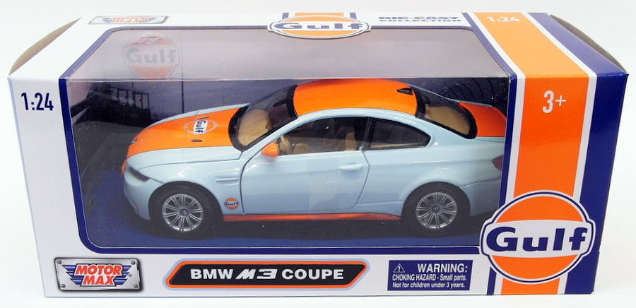 Motormax 1/24 Scale Model Car 79644 - BMW M3 Coupe - Gulf