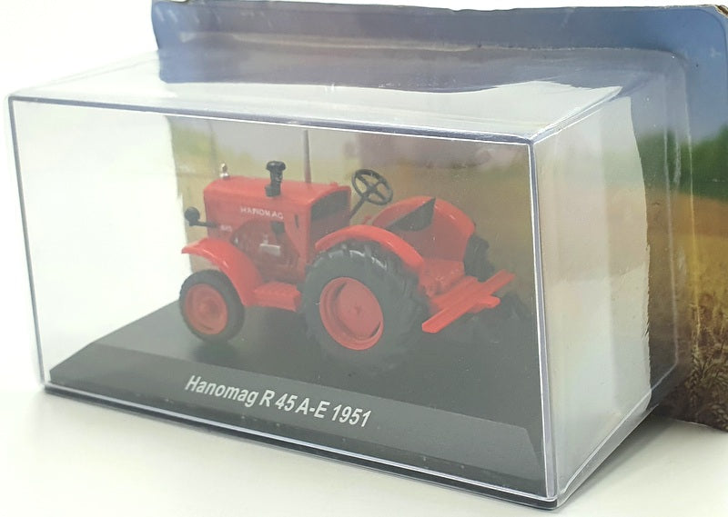 Hachette 1/43 Scale Model Tractor HL73 - 1951 Hanomag R 45 A-E - Red