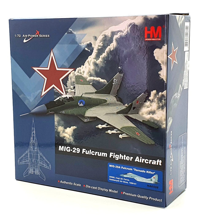 Hobby Master 1/72 Scale HA6508 - MIG-29 Fulcrum Tornado Killer Iraqi AF 1990-91