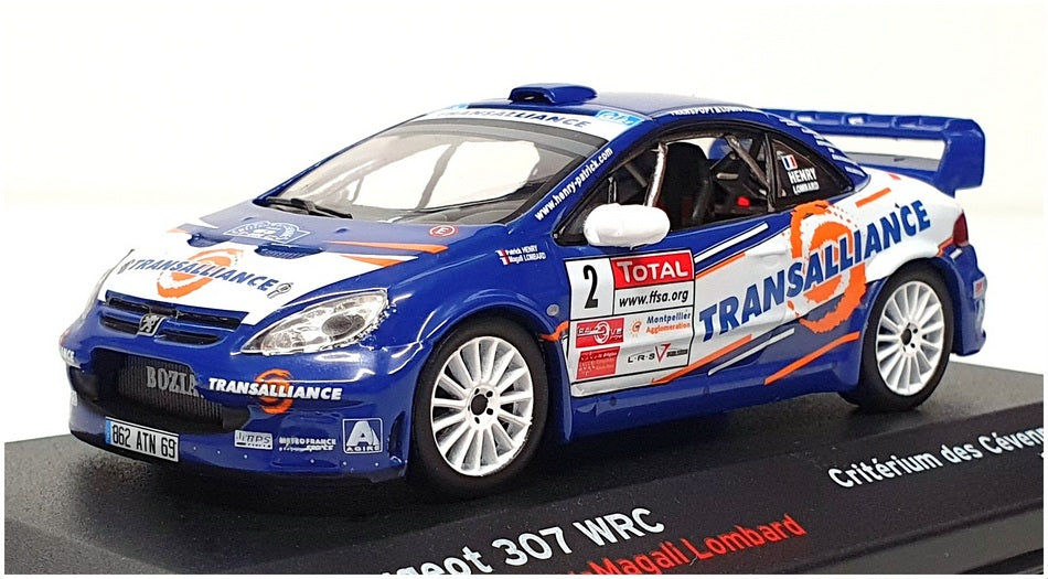 Altaya Ixo 1/43 Scale AL20223A - Peugeot 307 WRC 2007 - #2 Henry/Lombard