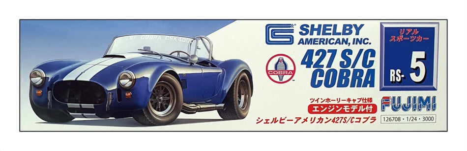Fujimi 1/24 Scale Unbuilt Kit 126708 - Shelby 427 S/C Cobra