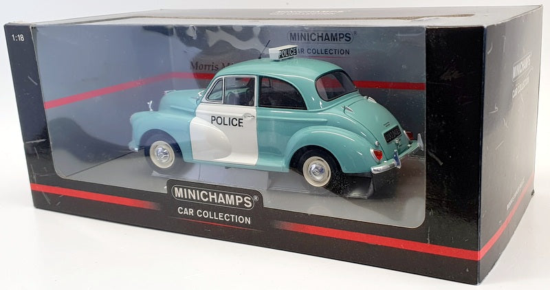 MINICHAMPS 1/18 Scale 150 137090 - Morris Minor Police - Blue/White