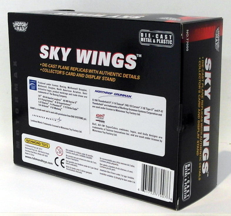 Motormax Skywings 1/100 Scale 77007 - AV-8B Harrier II With Display Stand