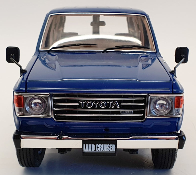 Kyosho 1/18 Scale Model Car 08956BL - 1980 Toyota Land Cruiser 60 - Blue