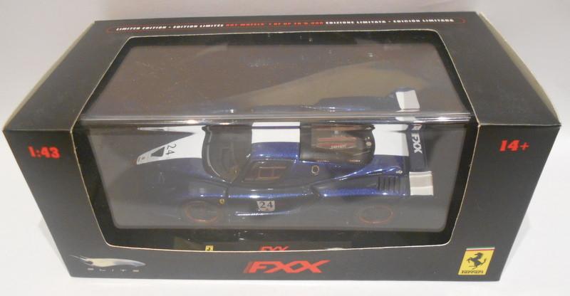HOT WHEELS 1/43 Scale Diecast N5606 FERRARI FXX NO:24 BLUE